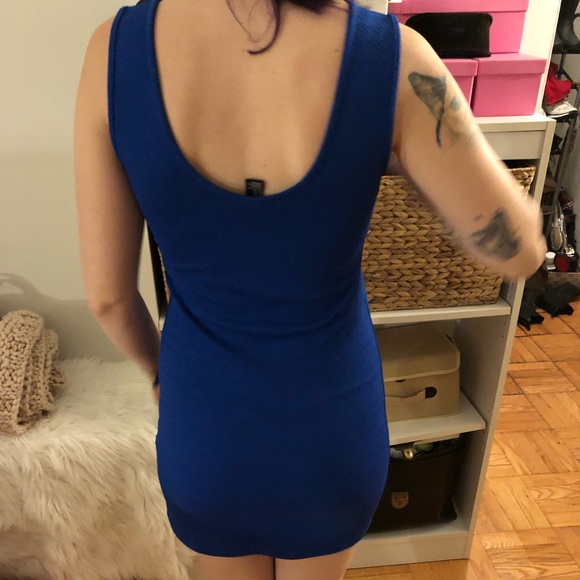Bodicon Blue Dress - Picture 2 of 5